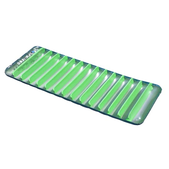 Swimline 6ft. Green & Gray Inflatable Sun Tanning Swimming Pool Mattress Raft